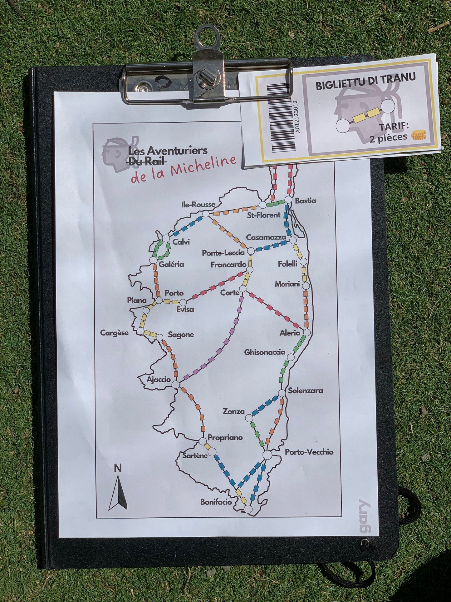 Carte de Demi-Fond pour EPS édition Corse